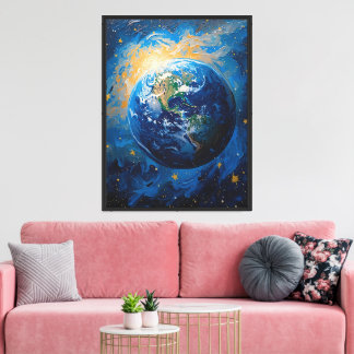 Impressão Em Tela Tela Impressionista Terra Estrelada