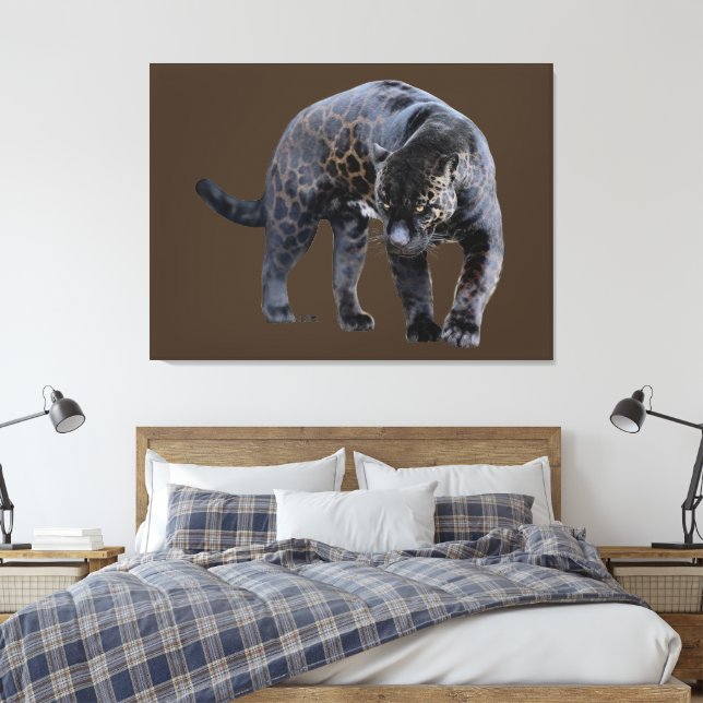 Impressão Em Tela Tela marrom Jaguar Diablo (Insitu(Quarto))