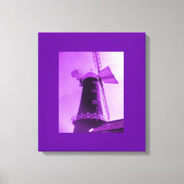 Impressão Em Tela Tela Moinho de Vento Roxo