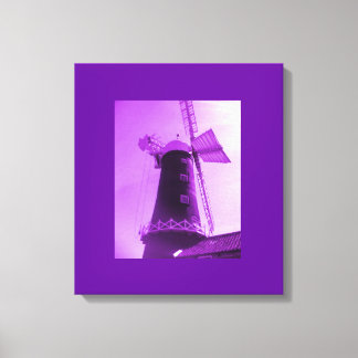 Impressão Em Tela Tela Moinho de Vento Roxo
