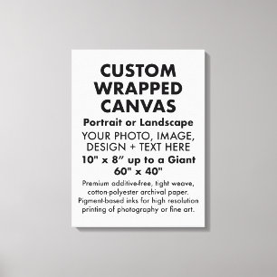 Impressão Em Tela Tela personalizada 18" x 24" PREMIUM ENROLADA em b