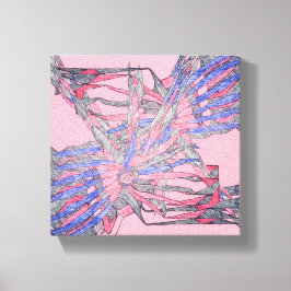 Impressão Em Tela Tela Rapsódia Abstrata da Corrente