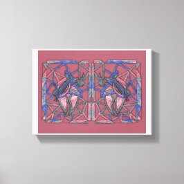 Impressão Em Tela Tela Tecelã de Chamas Abstratas