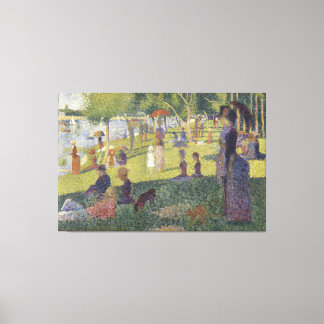 Impressão Em Tela Tela Uma Tarde de Domingo na Ilha La Grande Jatte