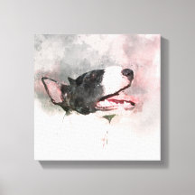 Telas para pintura a cores da Bull Terrier
