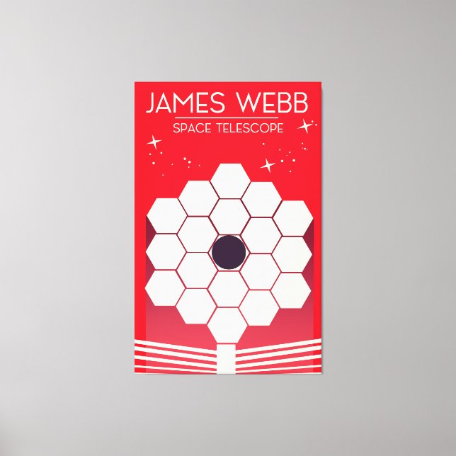 Impressão Em Tela telescópio espacial james webb, (Frente)