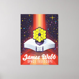 Impressão Em Tela Telescópio Espacial James Webb.