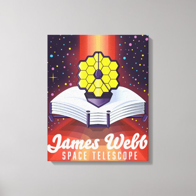 Impressão Em Tela Telescópio Espacial James Webb. (Frente)