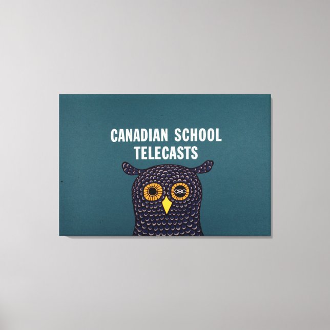 Impressão Em Tela Televisão Escolar Canadense (Frente)