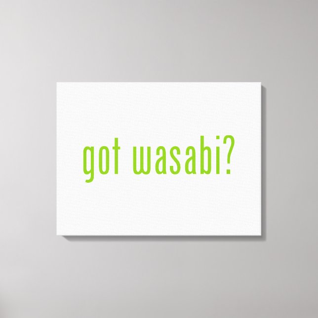 Impressão Em Tela tem o wasabi? (Frente)