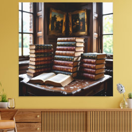 Impressão Em Tela Tempel des Wissens – Die ewige Bibliothek