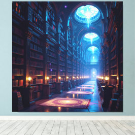 Impressão Em Tela Tempel des Wissens – Die ewige Bibliothek