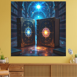 Impressão Em Tela Tempel des Wissens – Die ewige Bibliothek