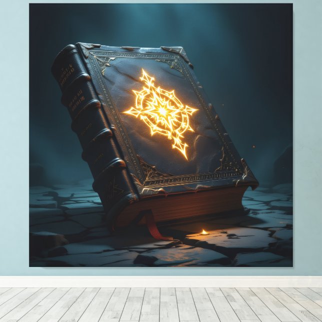 Impressão Em Tela Tempel des Wissens – Die ewige Bibliothek   (Insitu(piso de madeira))