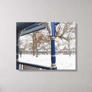 Impressão Em Tela Tempestade de inverno em Cottage City - Vineyard d