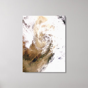 Impressão Em Tela Tempestade de poeira na China norte