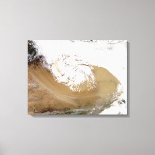 Impressão Em Tela Tempestade de poeira na China norte