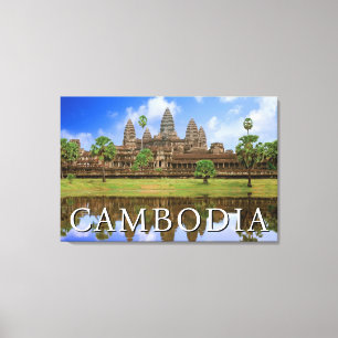 Impressão Em Tela Templo Angkor Wat   Camboja