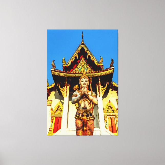 Impressão Em Tela Templo Tailandês E Buda 1102 (Frente)