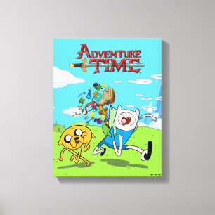 Impressão Em Tela Tempo de Aventura Arte de risco da Finn