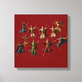 Impressão Em Tela Ten Lords Leaping The Ten Commandments Vector