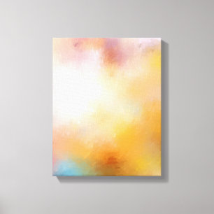 Impressão Em Tela Tendy Modern Colorful Abstrato Art Red Yellow