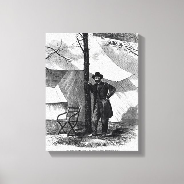 Impressão Em Tela Tenente-General Ulysses S. Grant (Frente)