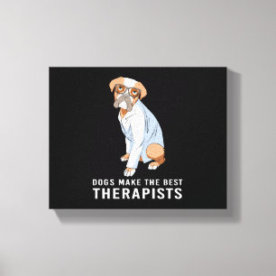 Impressão Em Tela Terapêutica De Psicologia Cão
