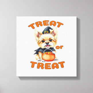 Impressão Em Tela Terninho de Halloween para Yorkshire Terrier �Truq