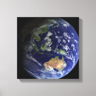 Impressão Em Tela Terra cheio do espaço mostrando a Austrália