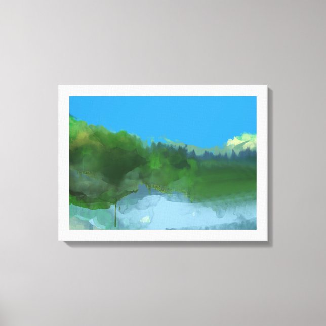 Impressão Em Tela Terra imaginária (Frente)