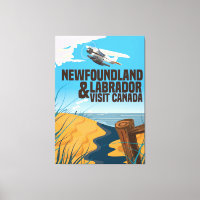Terra Nova e poster de viagens Labrador