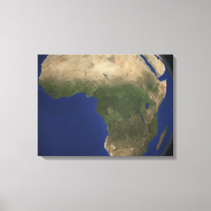 Impressão Em Tela Terra que mostra a cobertura do solo sobre África