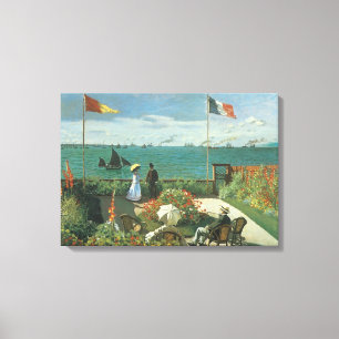 Impressão Em Tela Terraço à Beira-Mar de Claude Monet