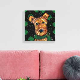 IMPRESSÃO EM TELA TERRIER AIREDALE  