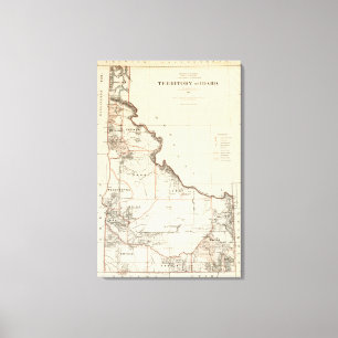 Impressão Em Tela Território de Idaho