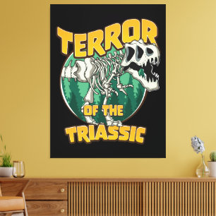 Impressão Em Tela Terror do Triássico