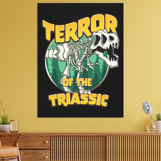 Impressão Em Tela Terror do Triássico (Insitu(Sala de estar))