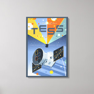 Impressão Em Tela Tess Space Telescope Poster.