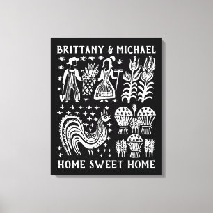 Impressão Em Tela Teste padrão de Pyrex do vintage - Butterprint