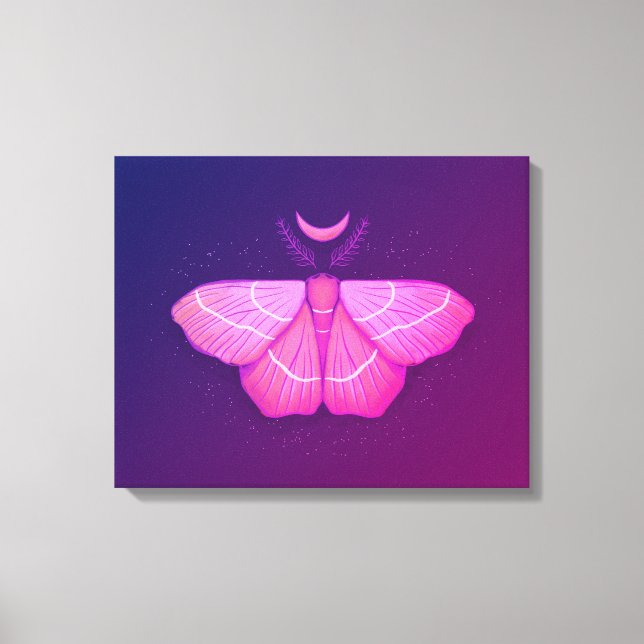 Impressão Em Tela Testemunha Lua Roxo-Roxo-Alcoia (Frente)