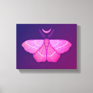 Impressão Em Tela Testemunha Lua Roxo-Roxo-Alcoia