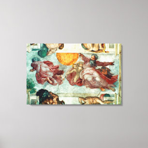 Impressão Em Tela Teto da capela de Sistine