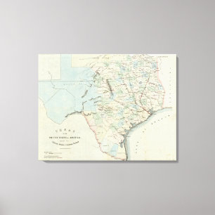 Impressão Em Tela Texas dos Estados Unidos da América