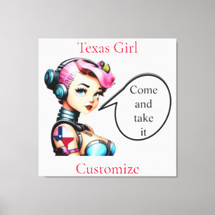 Impressão Em Tela Texas Girl Thunder_Cove
