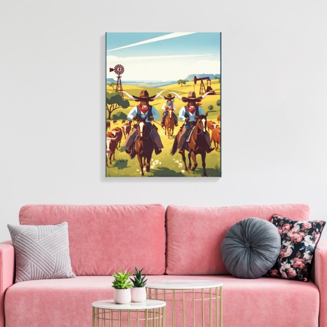 Impressão Em Tela Texas Legal (Insitu(Sala de estar))