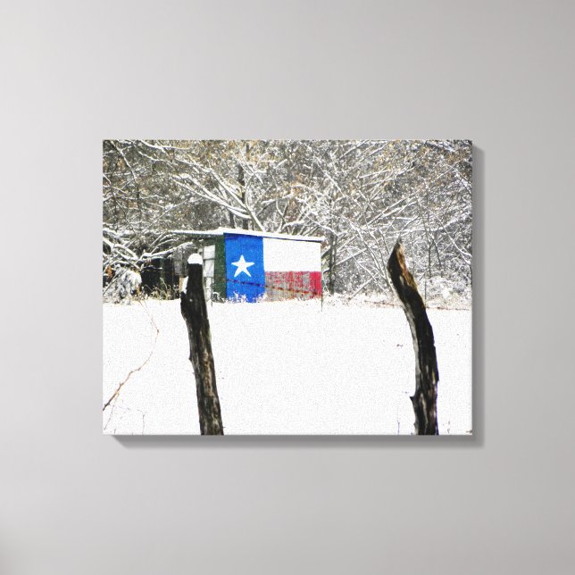 Impressão Em Tela Texas Snow (Frente)