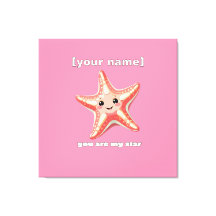 Texto Personalizado ou Nome Starfish Design