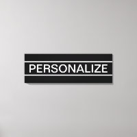 Texto Personalizável | Preto e Branco Moderno e De
