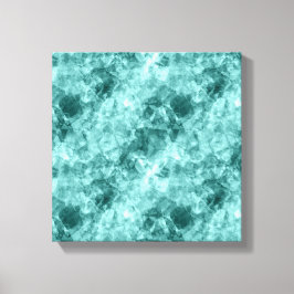 Impressão Em Tela Textura Amarrotada Verde Azul